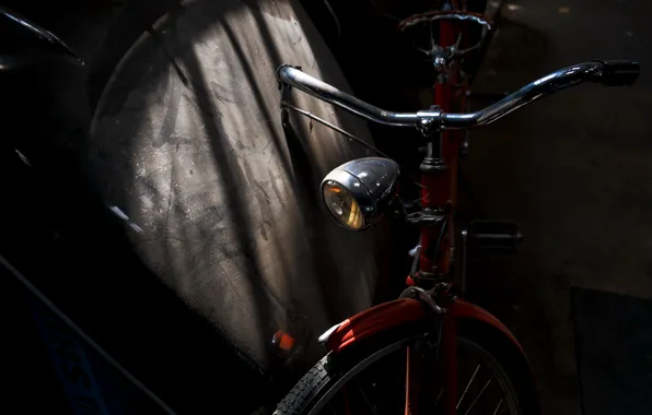 Картинка свет, велосипед, тень