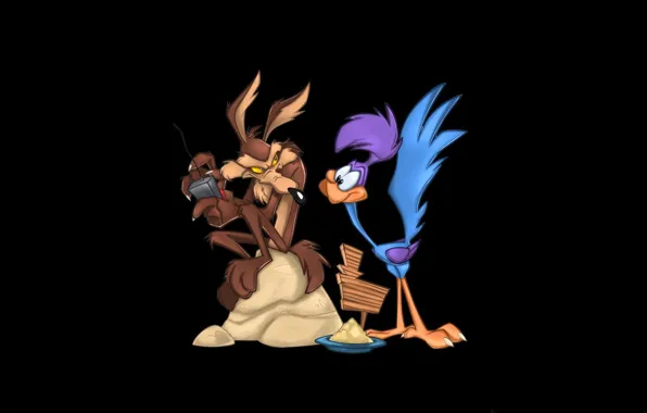 Картинка road runner, coyote, tunes, looney