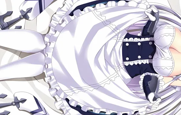 Widescreen, girl, sexy, cleavage, long hair, dress, boobs, anime