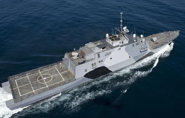 Картинка оружие, корабль, The littoral combat ship USS Freedom
