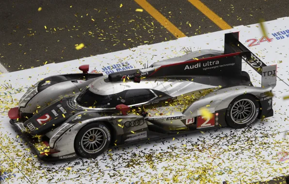 Картинка Le Mans, 2011, race, чемпионы, LMP1, Audi R18 TDI