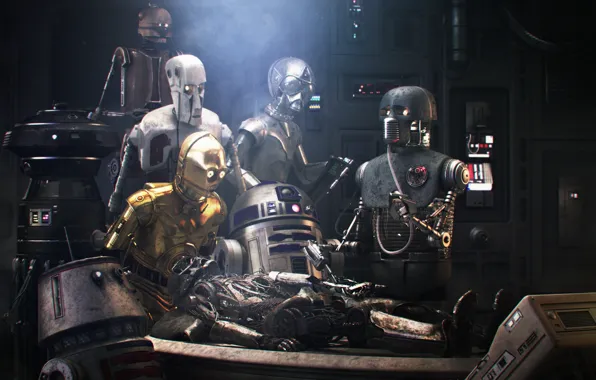 Роботы, star wars, meets rembrandt
