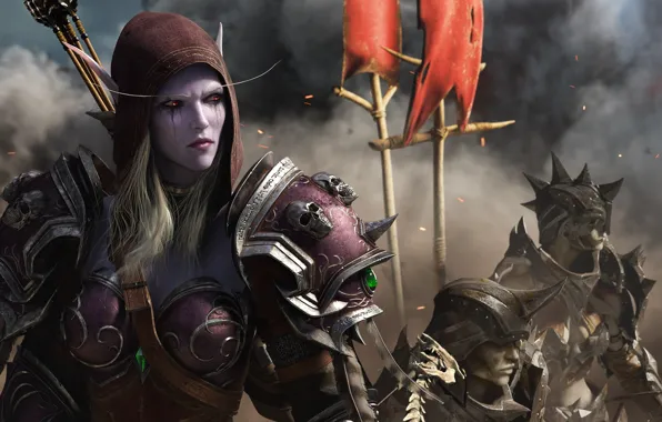 Картинка World Of Warcraft, Silvanas Windrunner, Битва за Азерот, Отрёкшиеся
