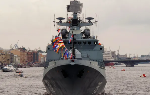 Праздник, корабль, ВМФ, Фрегат, Нева, сторожевой, &quot;Адмирал Эссен&quot;