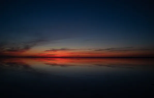Nature, Clouds, Sky, Water, Ocean, Sun Goes Down, Fedor Shlyapnikov