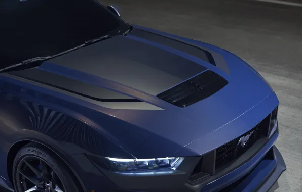 Картинка Mustang, Ford, close-up, 2024, Ford Mustang Dark Horse