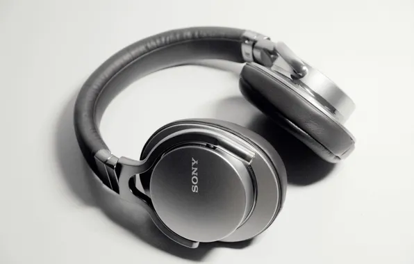 Картинка white, black, sony, headphone, MDR-1A, prestige
