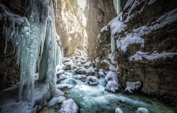 Лед, горы, река