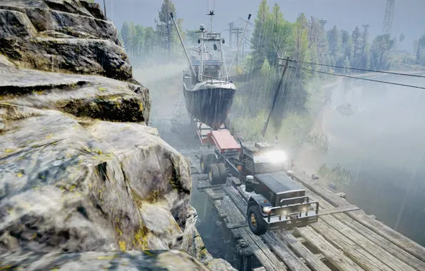 HDR, Canada, Water, Rain, Game, Sea, Rocks, Trees