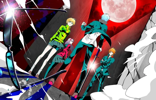 Игра, аниме, арт, персонажи, Персона 4, Persona 4