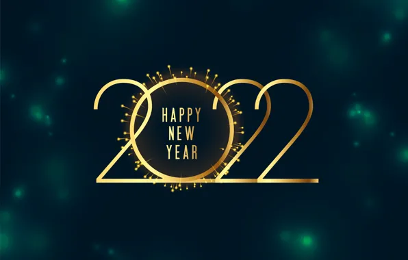 Картинка золото, цифры, Новый год, golden, new year, happy, decoration, sparkling