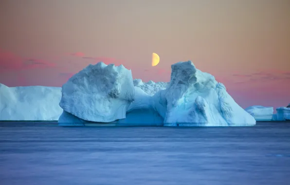 Картинка море, лёд, Good Night