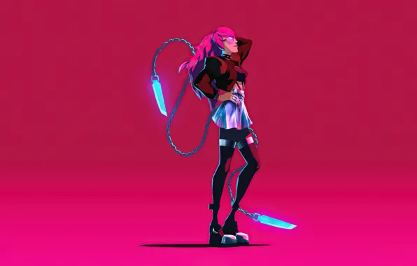 Девушка, Неон, League of Legends, Лига Легенд, Evelynn, Эвелинн, персонаж игры, KDA