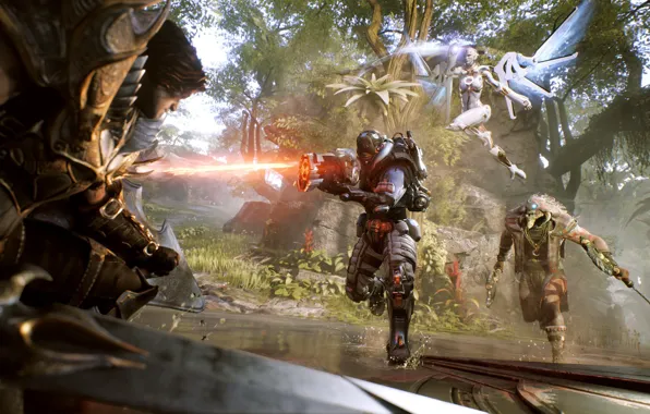 Skull, sword, game, robot, armor, weapon, wings, ken