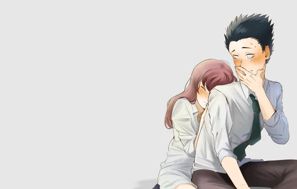 Девушка, романтика, парень, двое, Форма голоса, Koe No Katachi, Форма Голоса