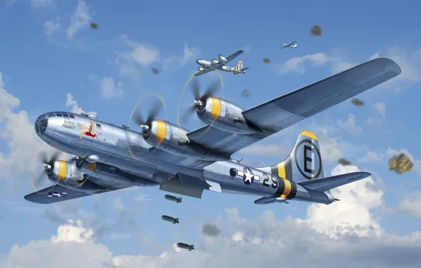 USA, USAF, B-29 Superfortress, Стратегический бомбардировщик, Тяжёлый бомбардировщик