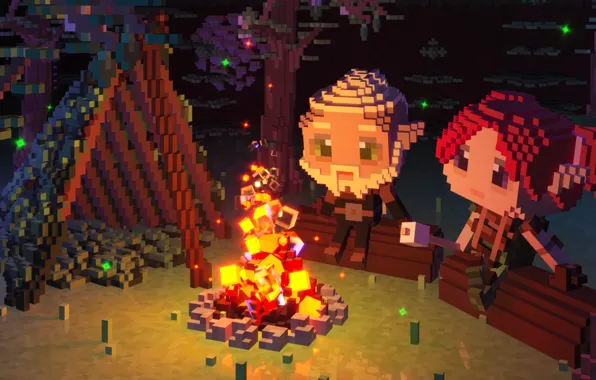 Fox, magic, Game, indie, survival, Multiplayer, The Faraway Land, FireTail