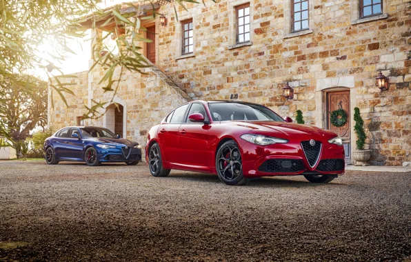 Красный, Alfa Romeo, Автомобили, Giulia, Металлик, 2016-17