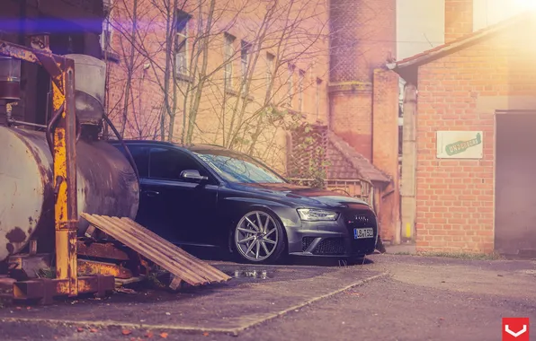 Картинка Audi, ауди, тюнинг, RS4, vossen wheels