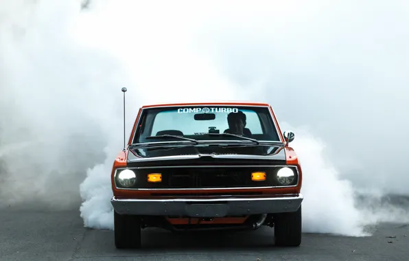 Burnout, Dodge, Orange, Dart