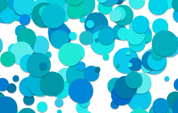 Круги, абстракция, blue, circles, background, pattern