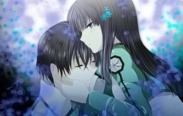 Романтика, аниме, арт, пара, Shiba Miyuki, Anime Mahouka Koukou no Rettousei, Shiba Tatsuya