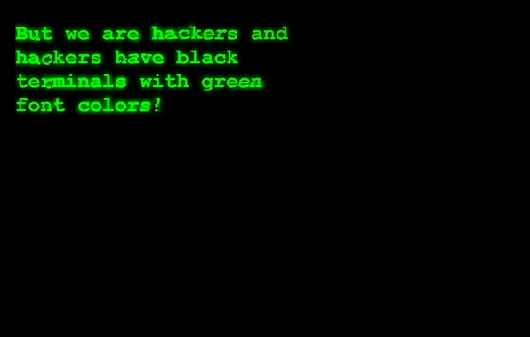 Картинка текст, шрифт, зелёный, hackers