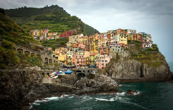 Картинка Италия, Italy, Manarola, Liguria, Provincia della Spezia, Национальный парк Чинкве-Терре, Регион Лигурия, Parco nazionale delle …