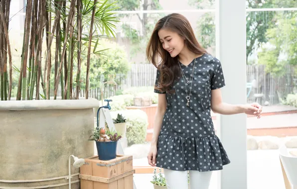 Картинка лето, девушка, лицо, улыбка, волосы