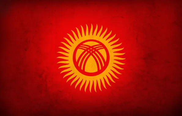 Картинка красный, флаг, kyrgyztan, кыргызстан