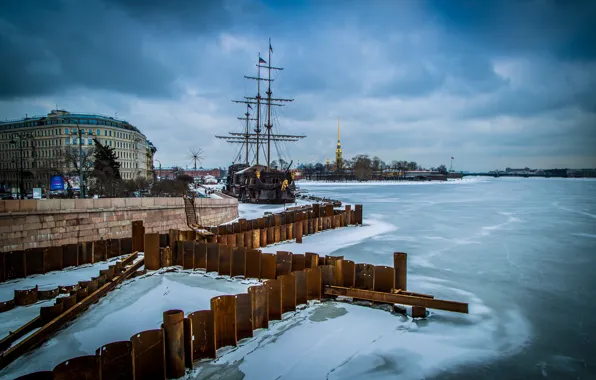 Зима, Город, Санк-Петербург