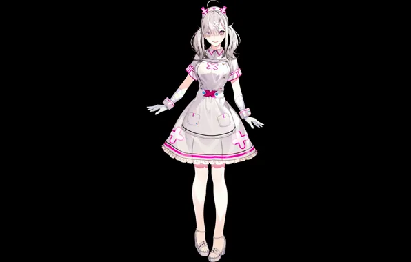 Girl, long hair, dress, anime, beautiful, pretty, attractive, handsome
