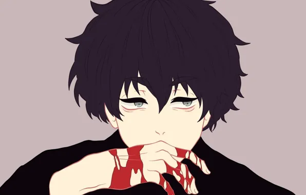 Кровь, монстр, боль, Tokyo Ghoul, Ken Kaneki, людоед