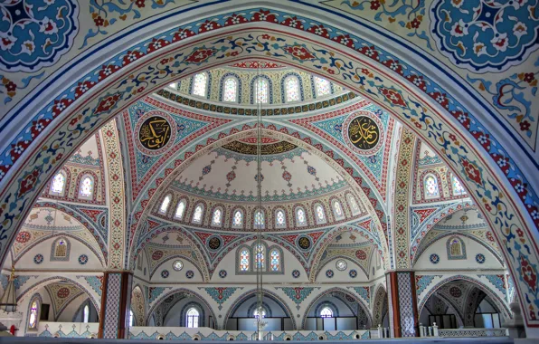 Картинка узор, краски, арка, мечеть, Турция, Манавгат