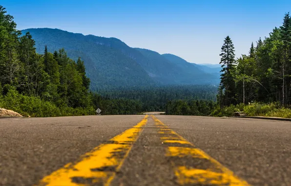 Дорога, пейзаж, горы