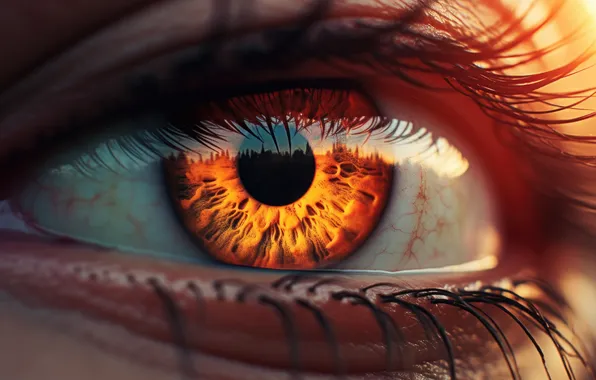 Eye, shadows, female