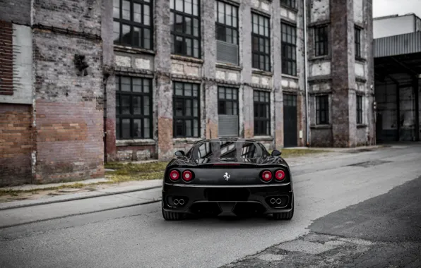 Ferrari, black, 360, modena