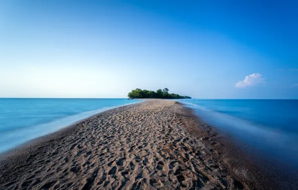 Картинка песок, океан, берег, остров, Ontario, Point Pelee Provincial Park