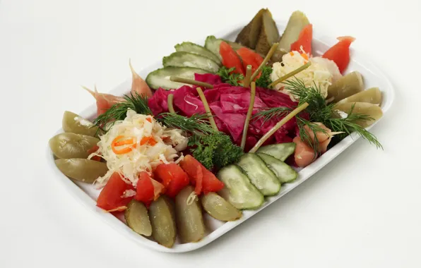 Капуста, огурцы, закуска, соленья