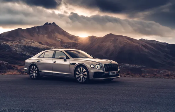 Закат, Bentley, Flying Spur, 2020, Blackline