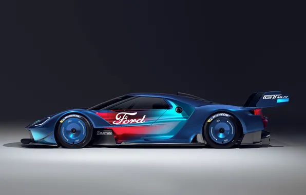 Картинка Ford, profile, GT, 2023, Ford GT Mk IV
