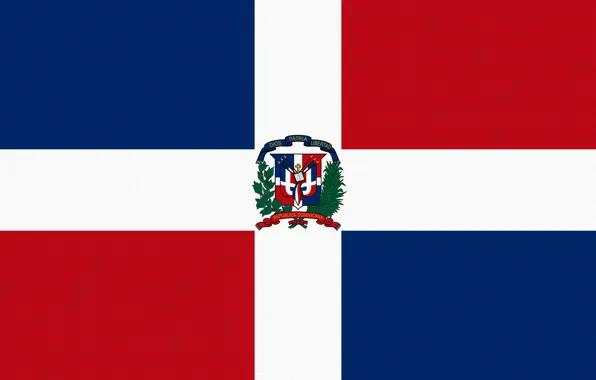 Красный, Синий, Крест, Флаг, Dominican Republic, Квадрат, Доминикана