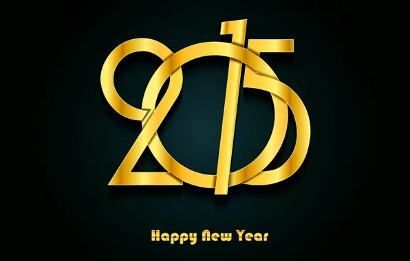 Новый Год, gold, New Year, Happy, 2015