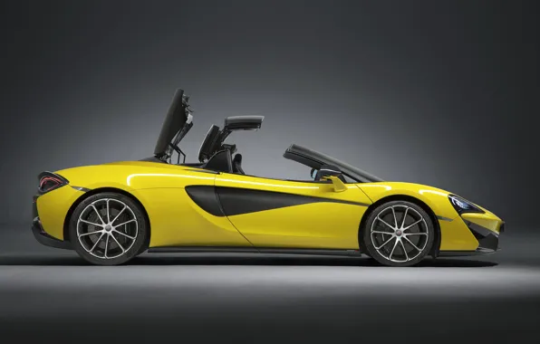 McLaren, вид сбоку, Spider, 570S