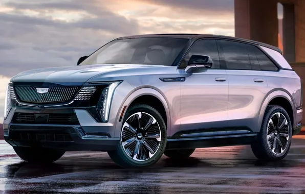 Cadillac, Escalade, экстерьер, электромобиль, electric car, электрический кроссовер, 2023, electric crossover