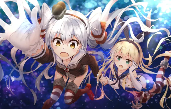 Вода, Девушки, Kantai Collection, Флотская Коллекция