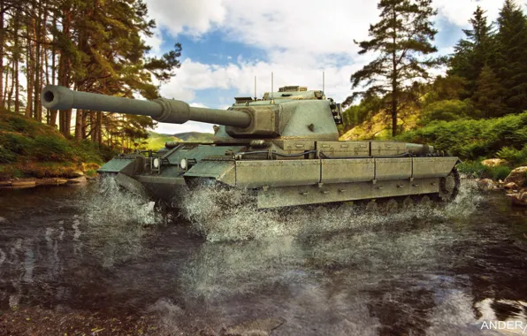 Обои, world of tanks, wot, conqueror