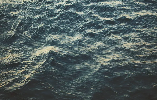 Waves, sea, ocean, water, water surface, deep sea, dark water