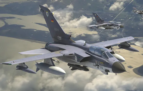 Истребитель-бомбардировщик, Panavia Tornado, с крылом изменяемой стреловидности, ВВС Германии, боевой реактивный самолёт, Antonis (rOEN911) Karidis