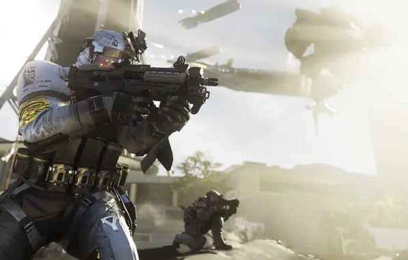 Gun, game, weapon, Call Of Duty, suit, uniform, seifuku, Call Of Duty Infinite Warfare